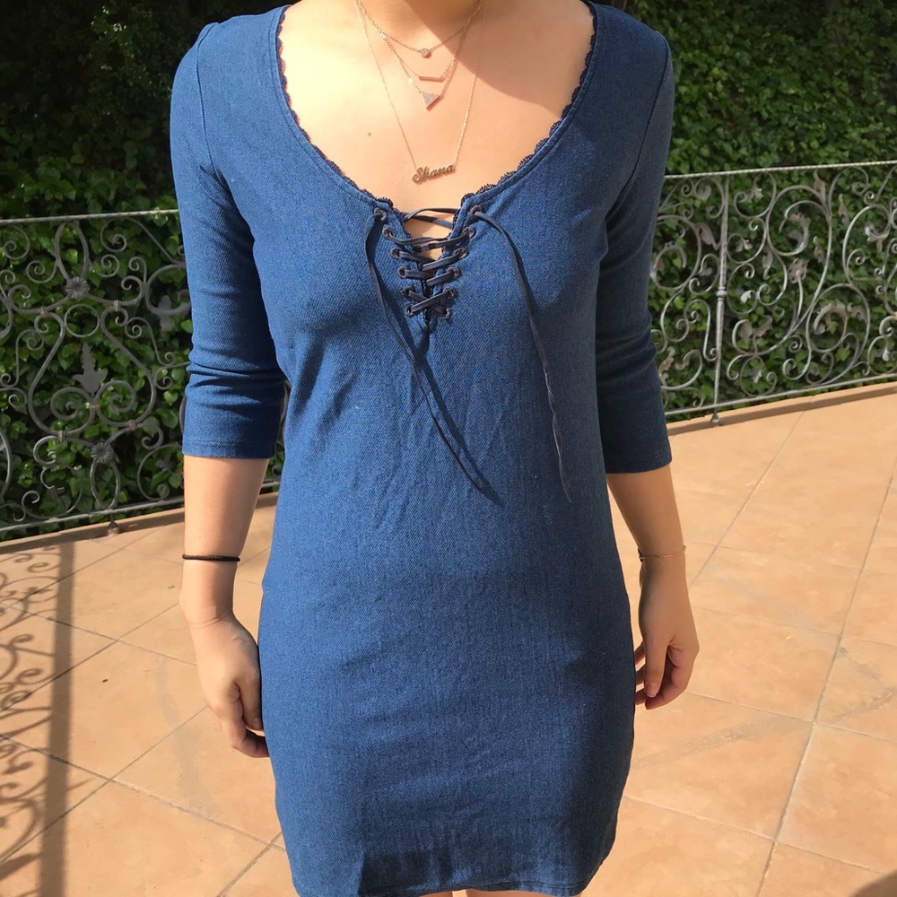 Blue dress